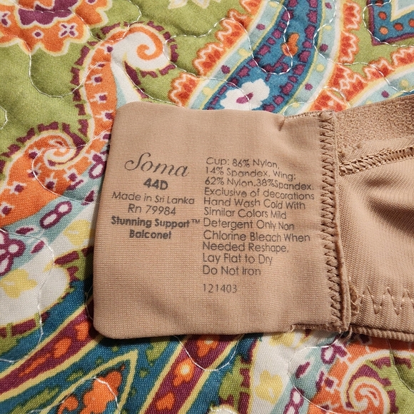 Soma Stunning Support Balconette Bra | Size 44D - Picture 13 of 16